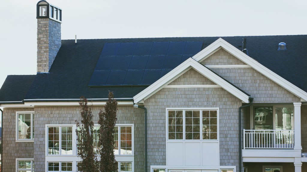 casa con placas solares